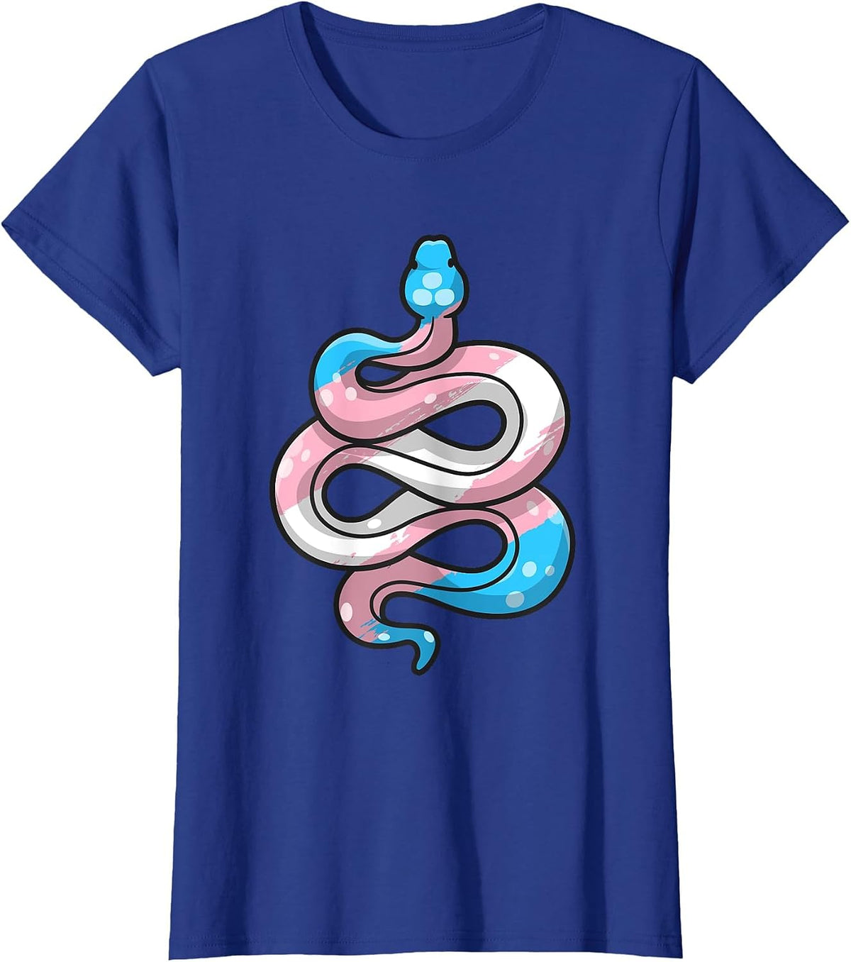 Transgender Pride Stuff Trans Flag Snake Reptile Lover T-Shirt - Royal Blue