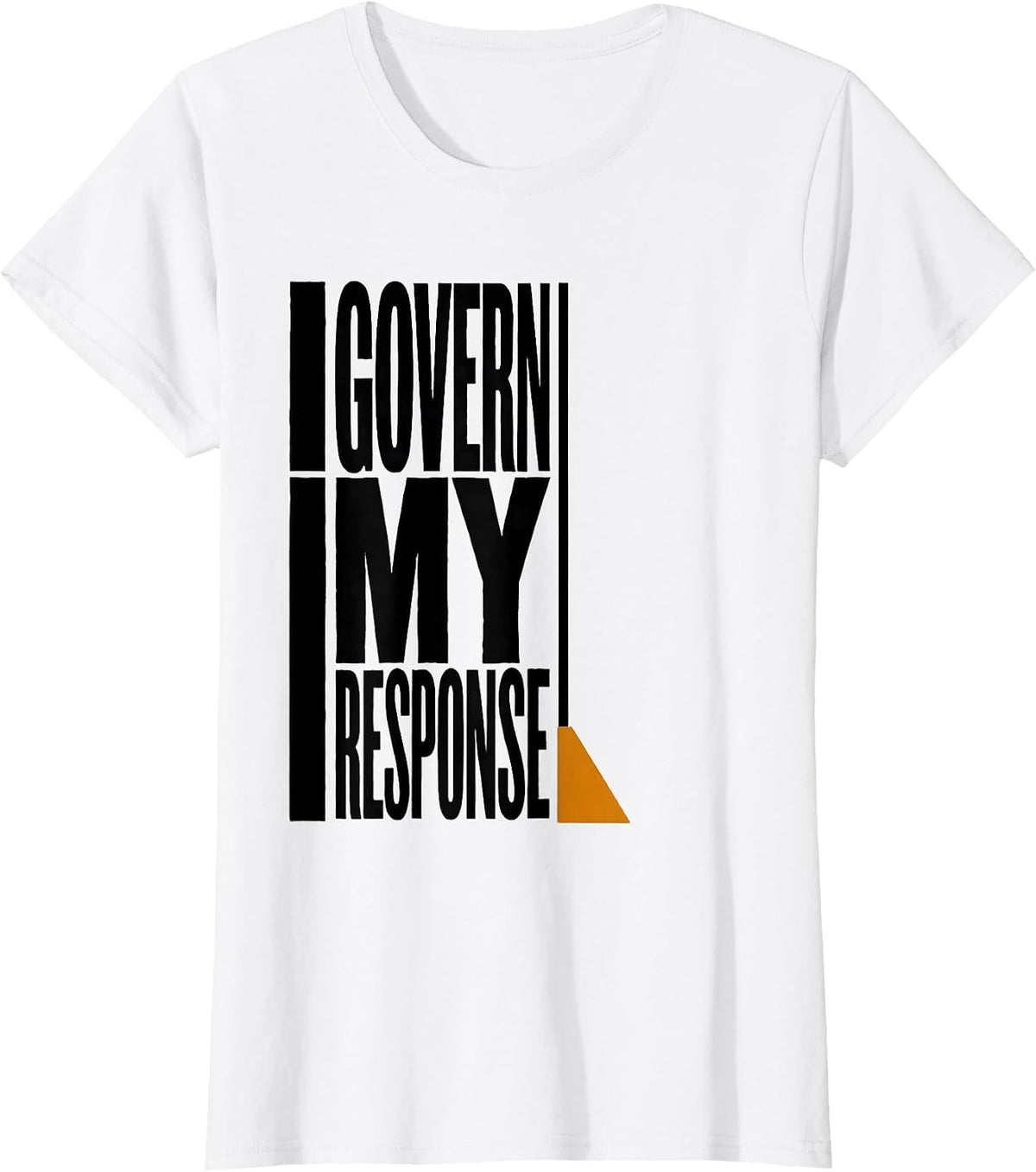 I Govern My Response Stoic Philosophy Quote Marcus Aurelius T-Shirt - White