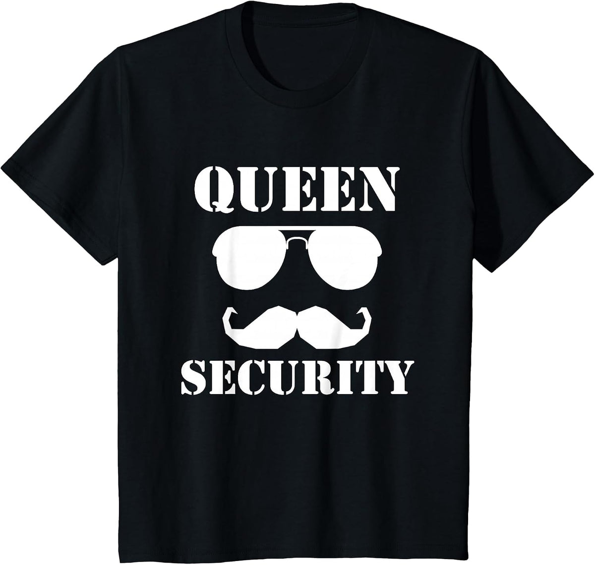 Queen Security Family Guardian Safety Patrol T-Shirt - Black