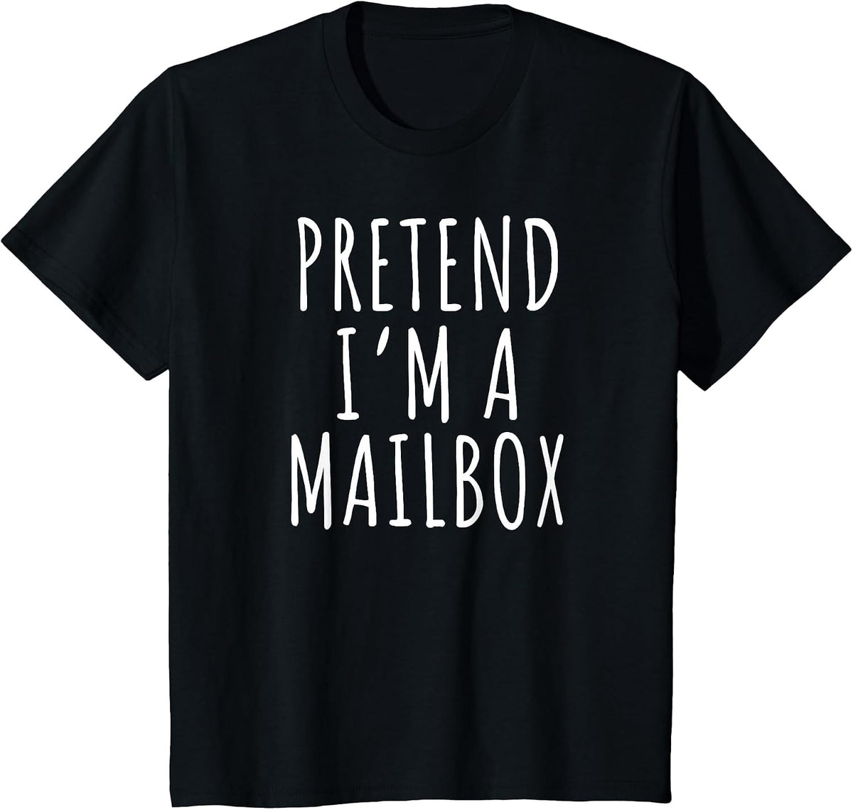 Pretend I’m a Mailbox Funny Introvert T-Shirt - Black