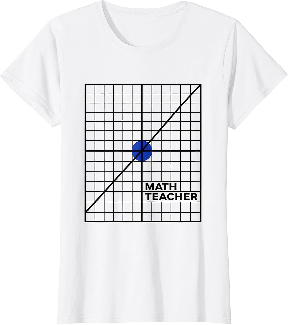 Women's MATH TEACHER Funny Math Teacher Gift for Educators T-Shirt - White
