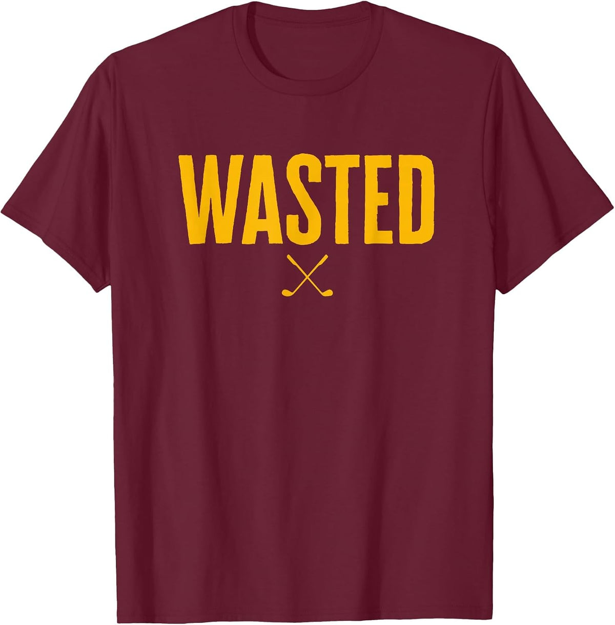 Waste Management Wasted Golf T-Shirt - Burgundy