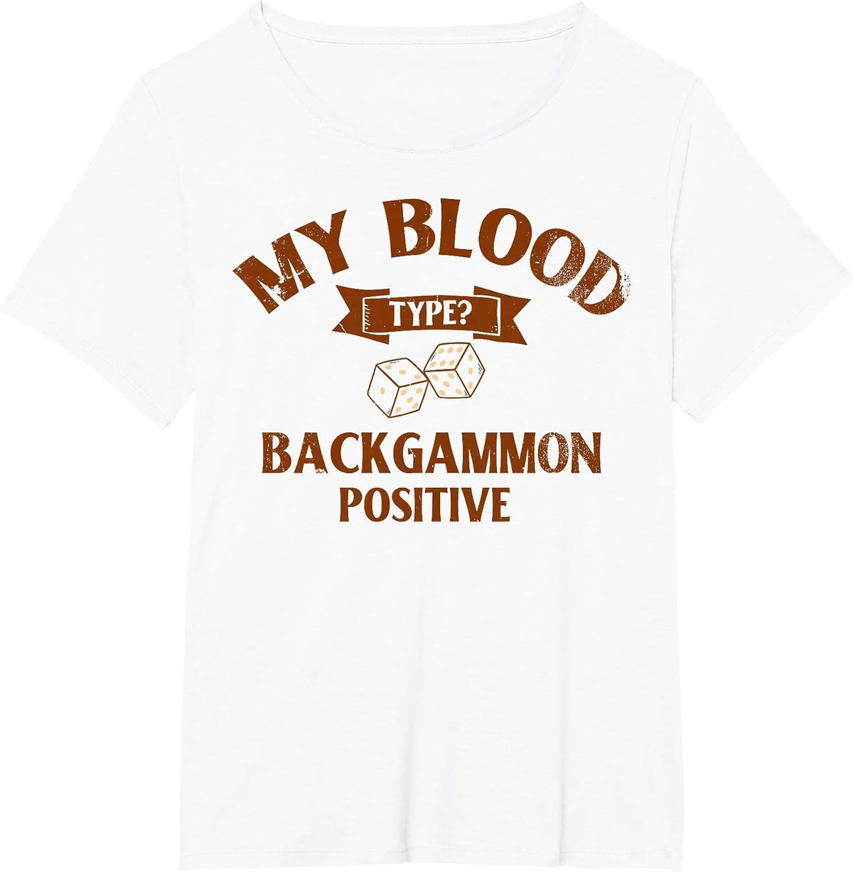 Elevate Your Game with Unique Backgammon Design T-Shirt - White