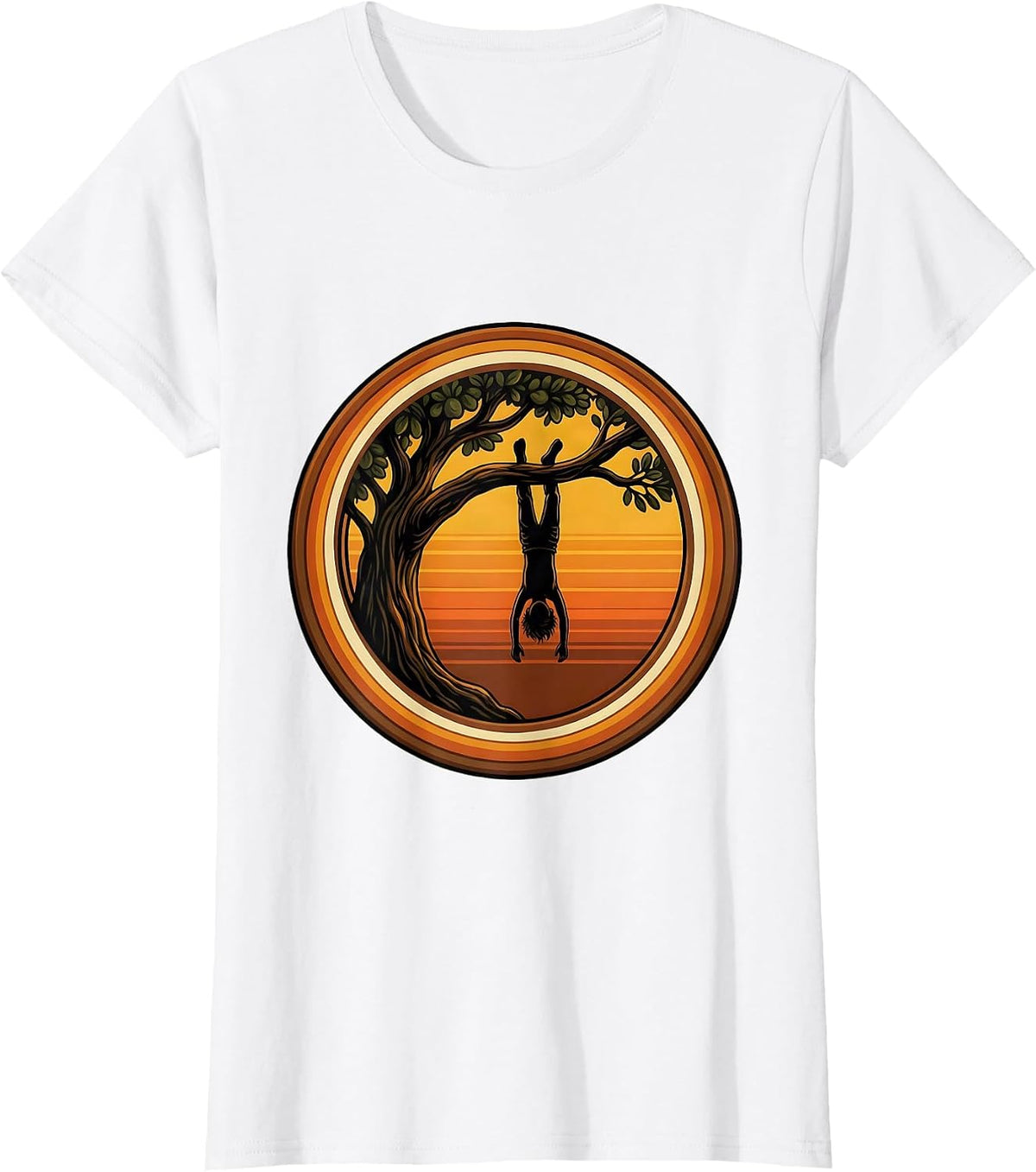 Women's Boy Mom Upside Down Tree Climbing Adventure T-Shirt - White