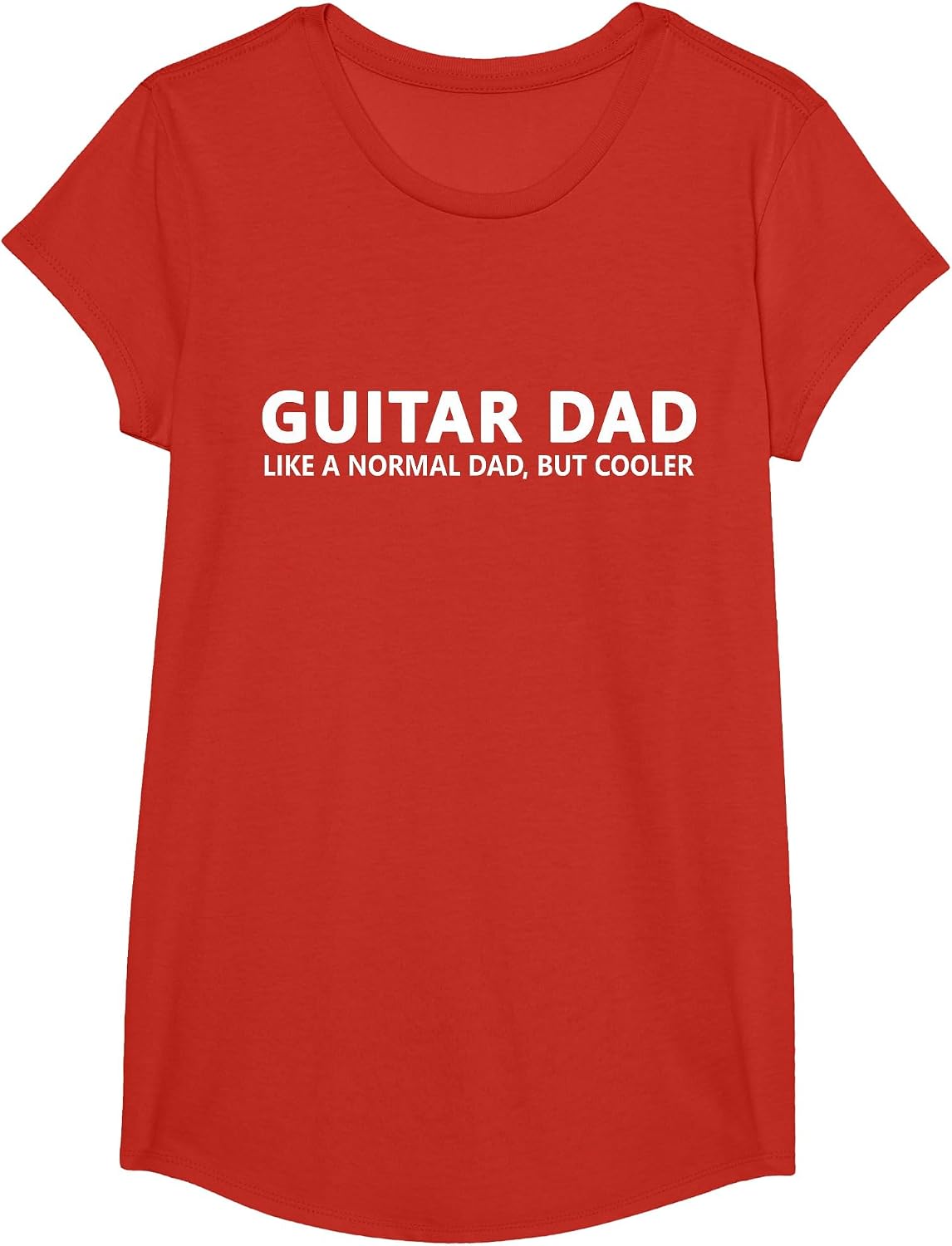 Guitar Father Guitar Dad T-Shirt - Girls Red