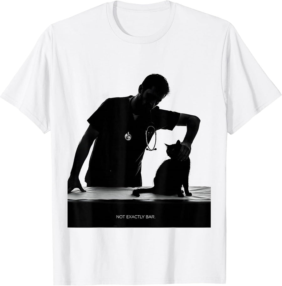 Men's Not Exactly BAR Funny Vet Tech Halloween Veterinary Clinic T-Shirt - White