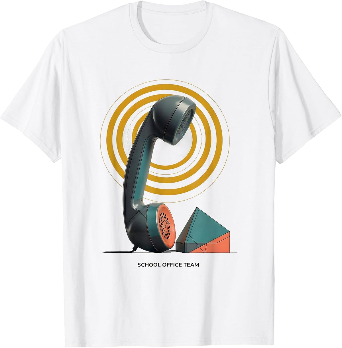 Men's School Office Team Midcentury Modern Admin Appreciation T-Shirt - White