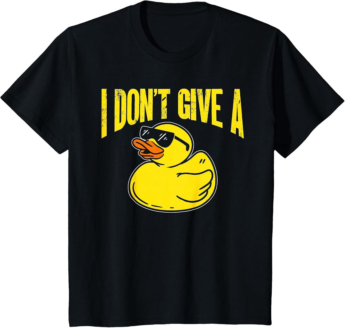 Duck Lover Funny Ducks I Don't Give A Duck T-Shirt - Black