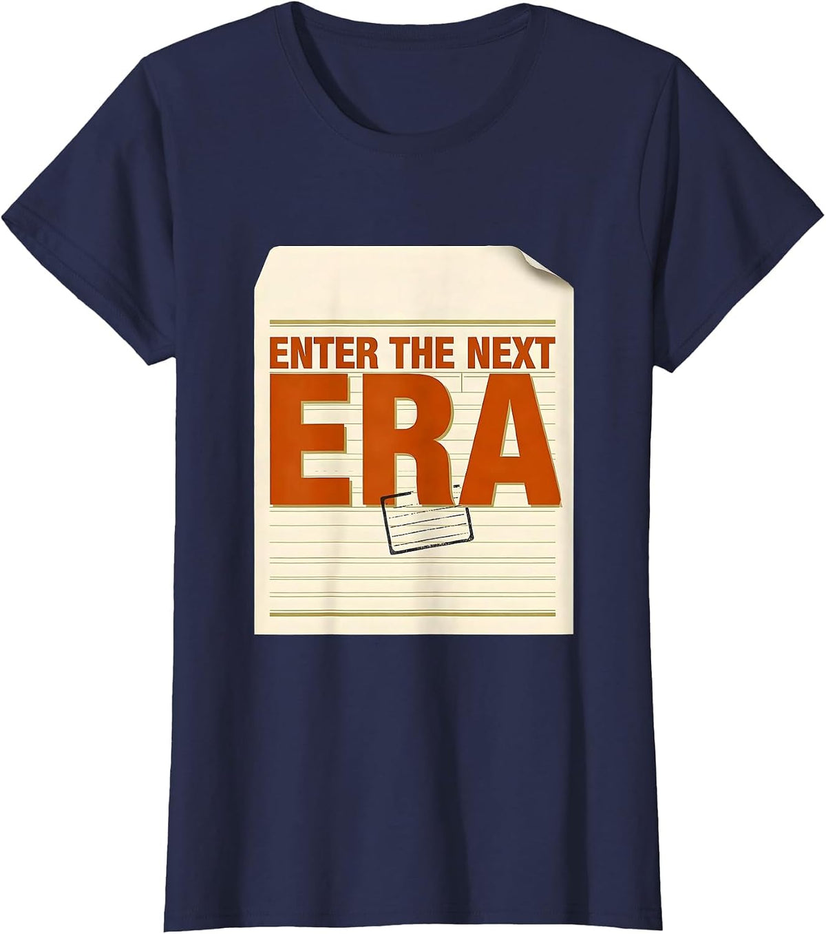 Women's Enter The Next Era Funny History Teacher Social Studies T-Shirt - Navy Blue