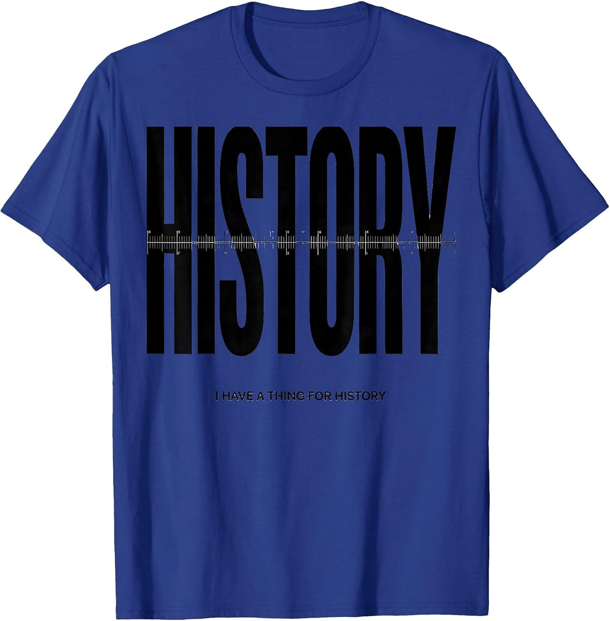 Men's I Have A Thing For History Funny History Teacher Back T-Shirt - Royal Blue