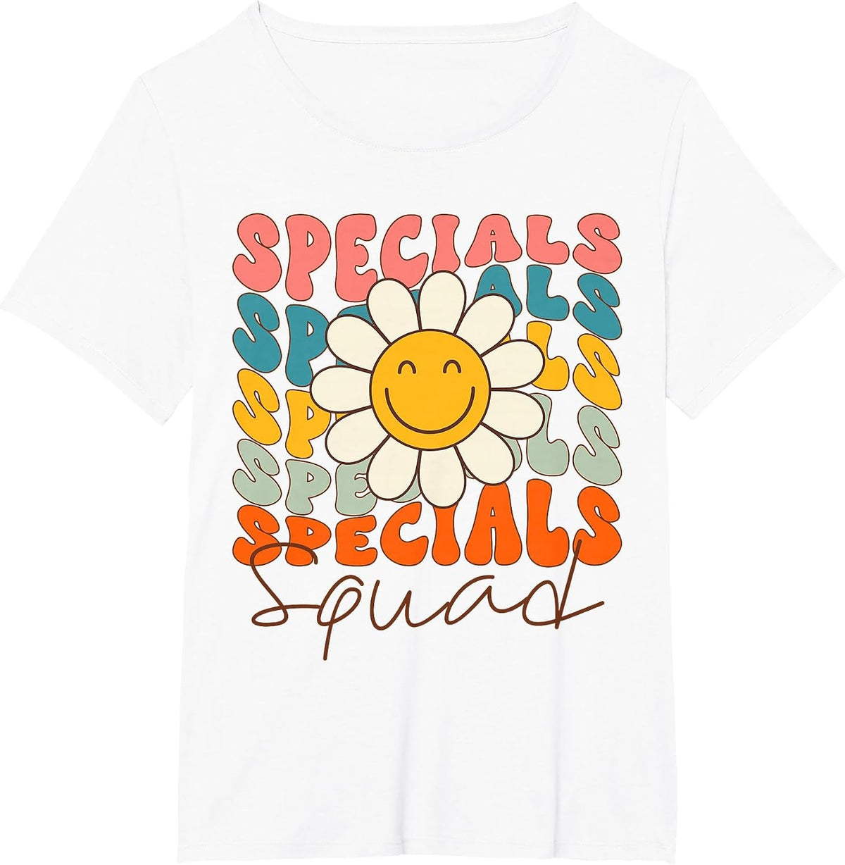 Retro Specials Squad Art Music PE Tech Teacher Team Specials T-Shirt - White