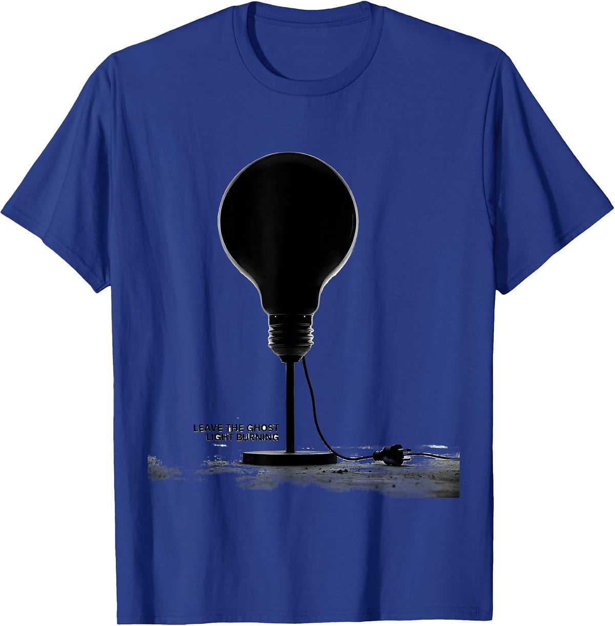 Leave The Ghost Light Burning Vintage Shakespeare Literary T-Shirt - Royal Blue