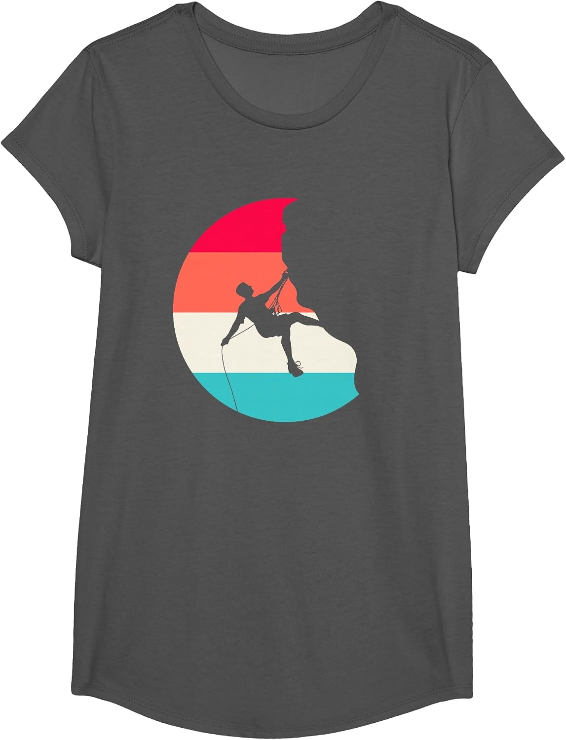 Climbing T-Shirt - Girls Asphalt Grey