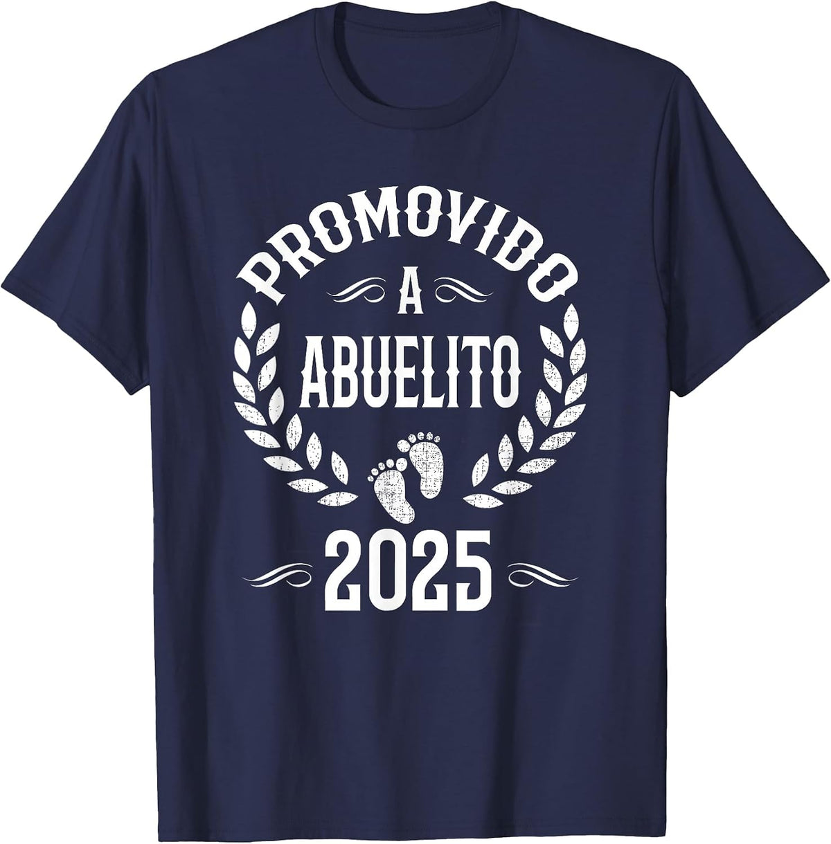 Promovido A Abuelito 2025 Spanish Grandpa Announcement T-Shirt - Navy Blue