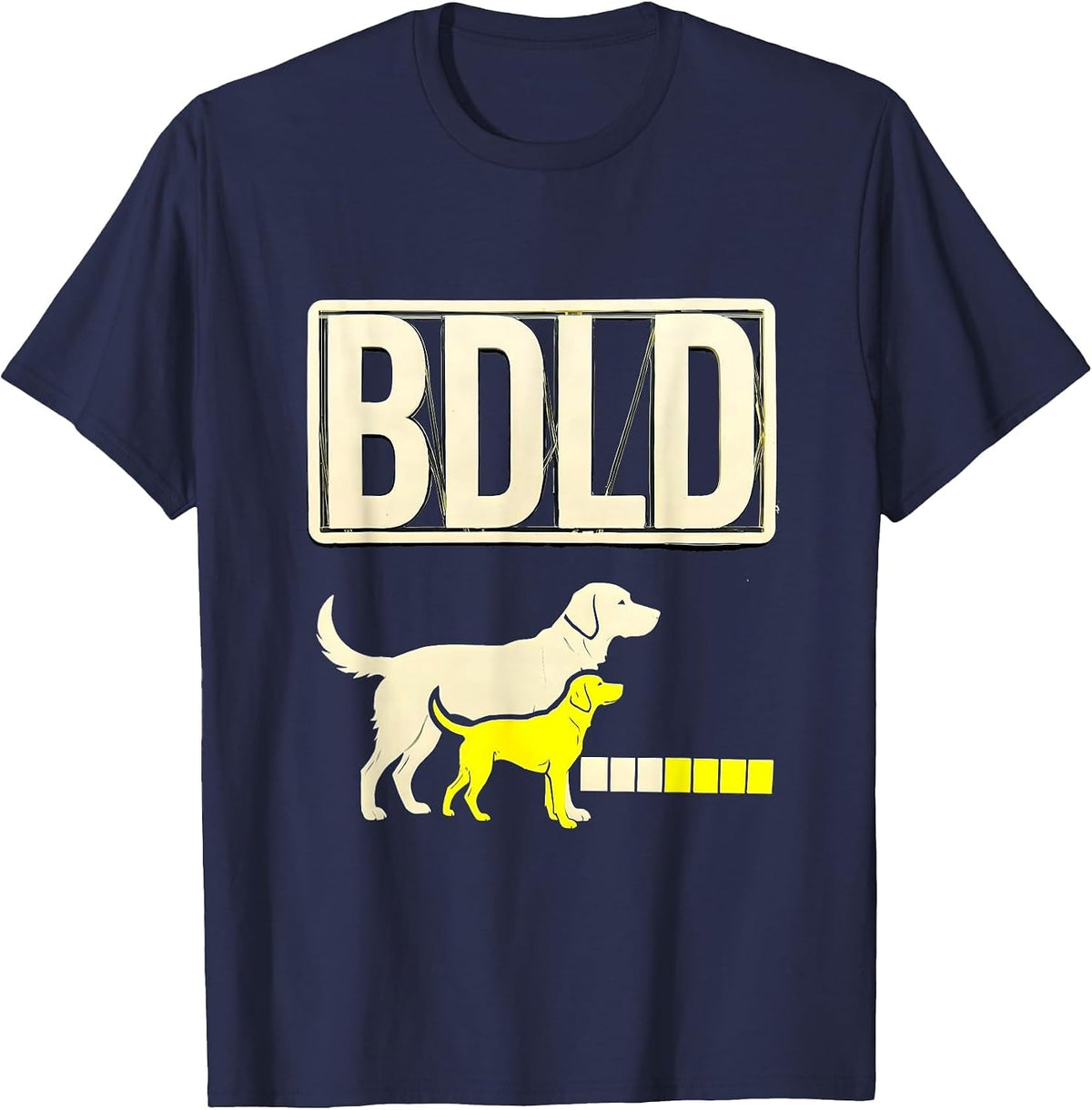 Men's BDLD Stencil Graphic Vet Tech Veterinary Technician T-Shirt - Navy Blue