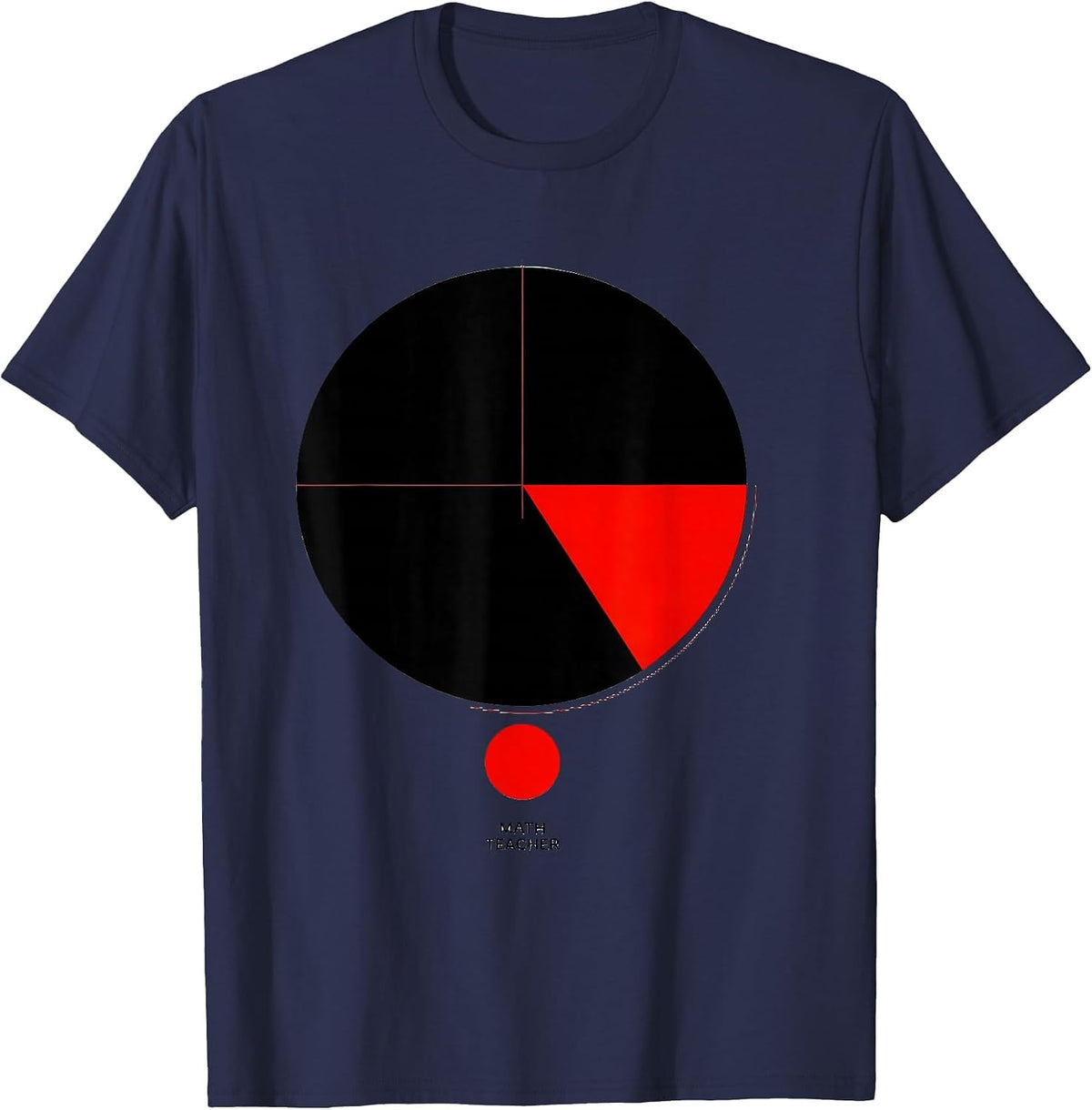 MATH TEACHER Funny Math Teacher Gift for Teachers Valentines T-Shirt - Navy Blue