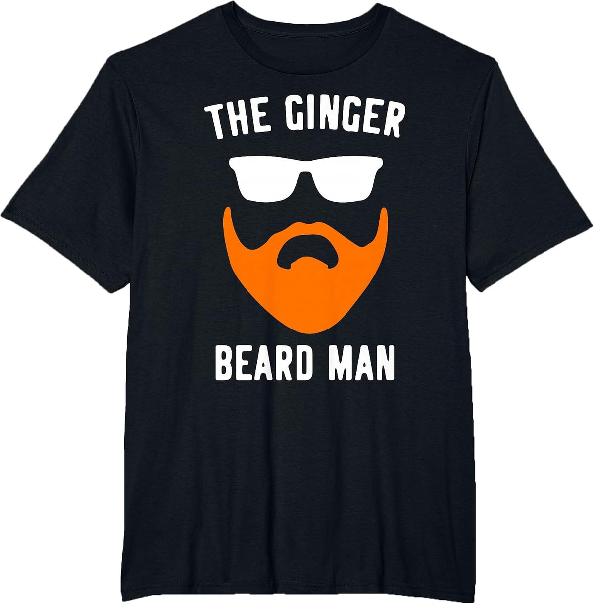 Ginger Beard Man Funny Redhead Irish Bearded Men T-Shirt - Black