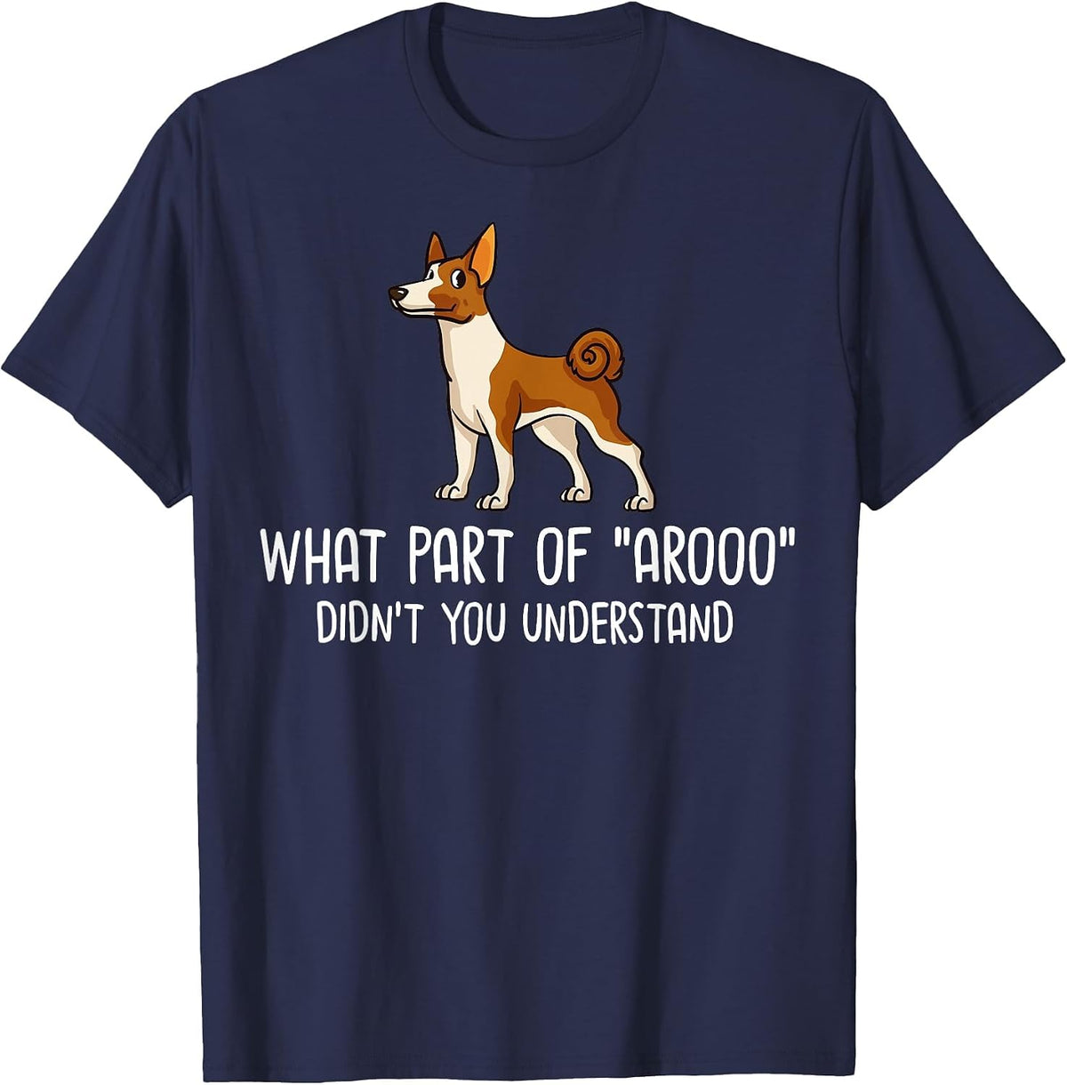 Basenji Dog Puppies Owner Lover T-Shirt - Navy Blue