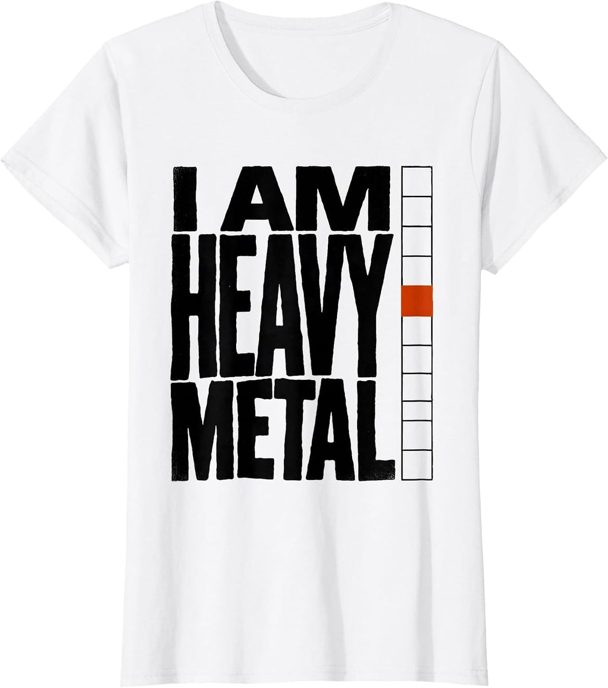 Women's I Am Heavy Metal Funny Chemistry Science Humor T-Shirt - White