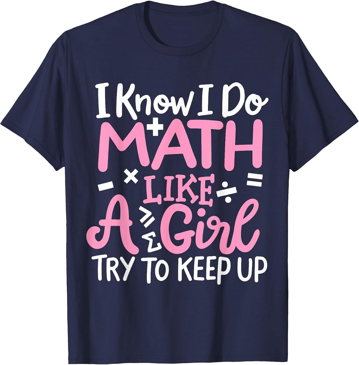 Math Teacher Math Student T-Shirt - Navy Blue