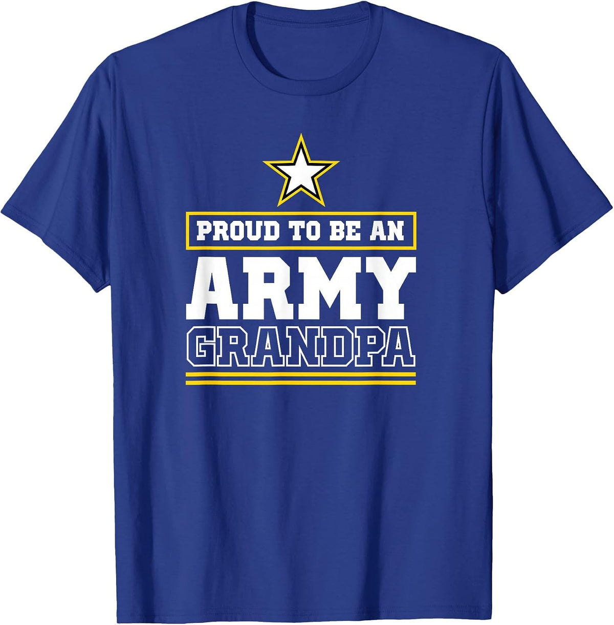 Men's Proud Army Grandpa T Shirt Proud to Be an Army Grandpa T-Shirt - Royal Blue