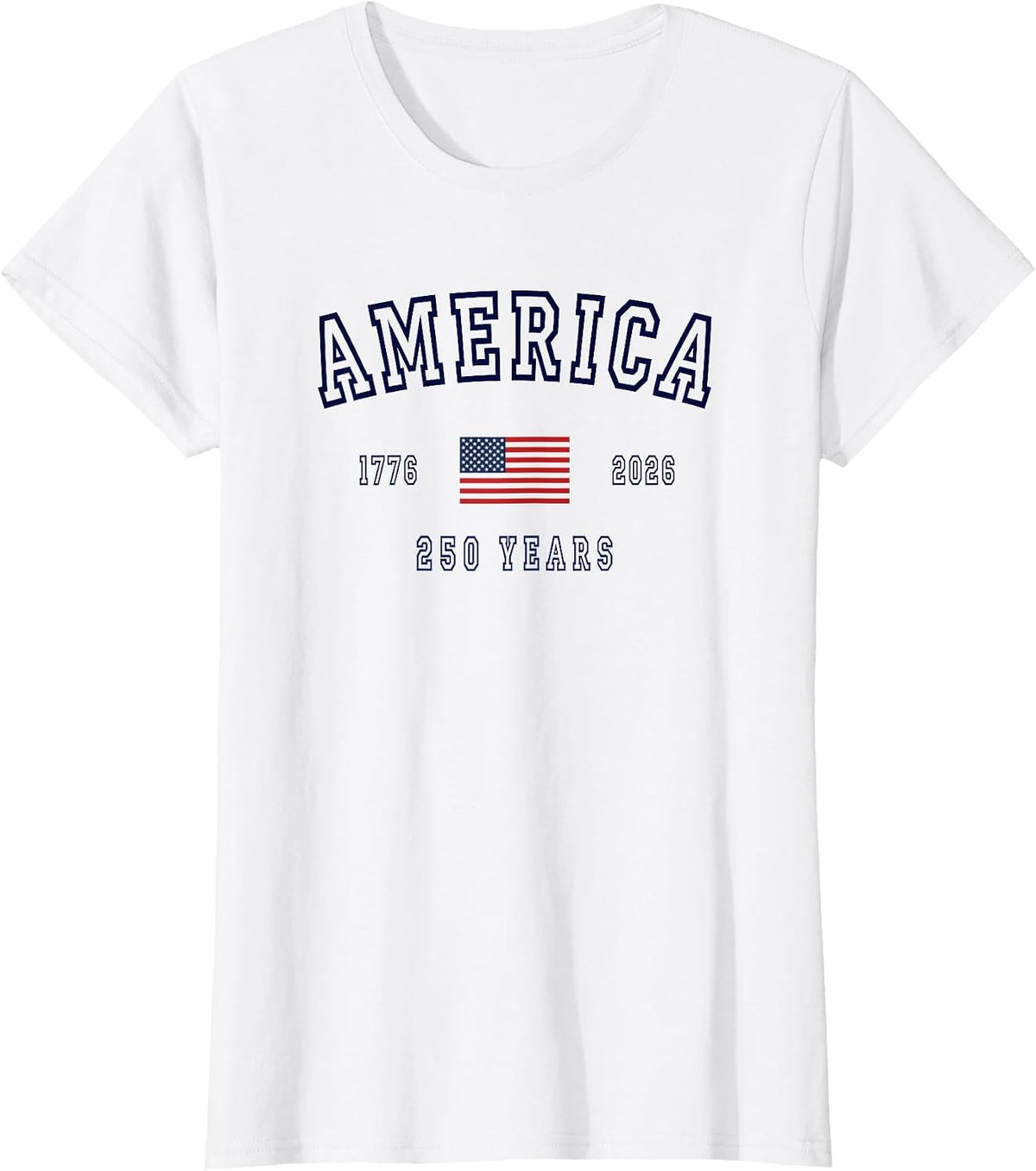 Mademark America 250th / Semiquincentennial T-Shirt - White-america 250 Years July 4th 1776 2026 Usa United States