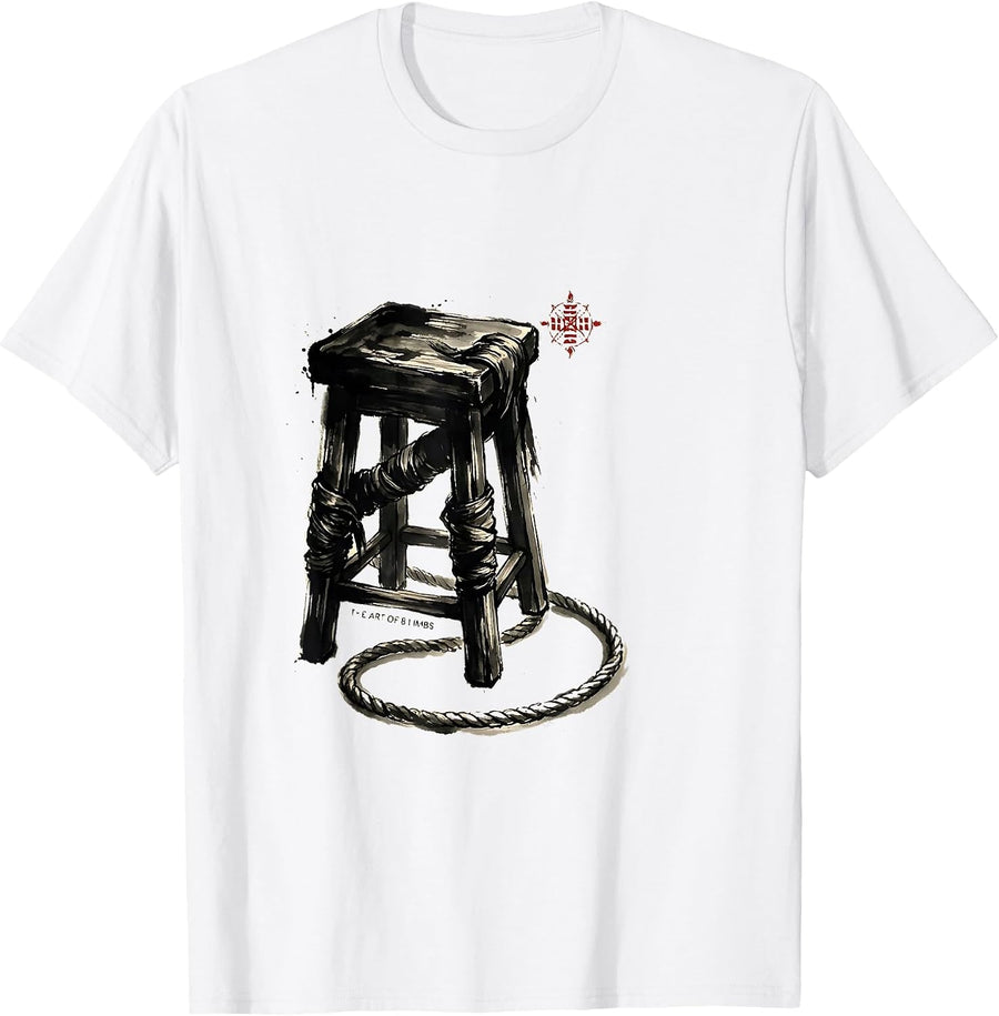 Men's The Art Of 8 Limbs Ink Brush Muay Thai Boxing Gym Heritage T-Shirt - White
