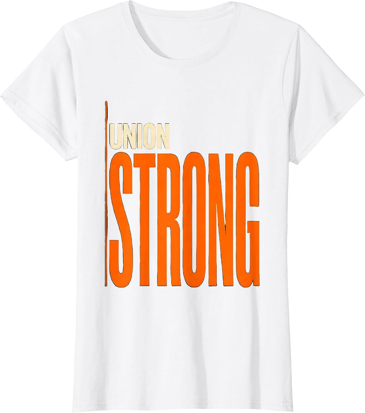 Union Strong Minimalist Labor Day Union Worker Solidarity T-Shirt - White