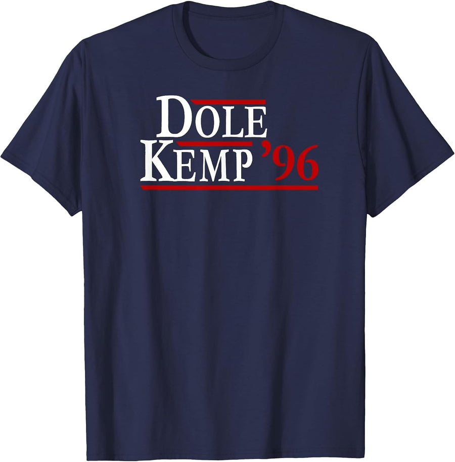 Bob Dole Kemp 1996 Election Throwback Republican T Shirt T-Shirt - Navy Blue