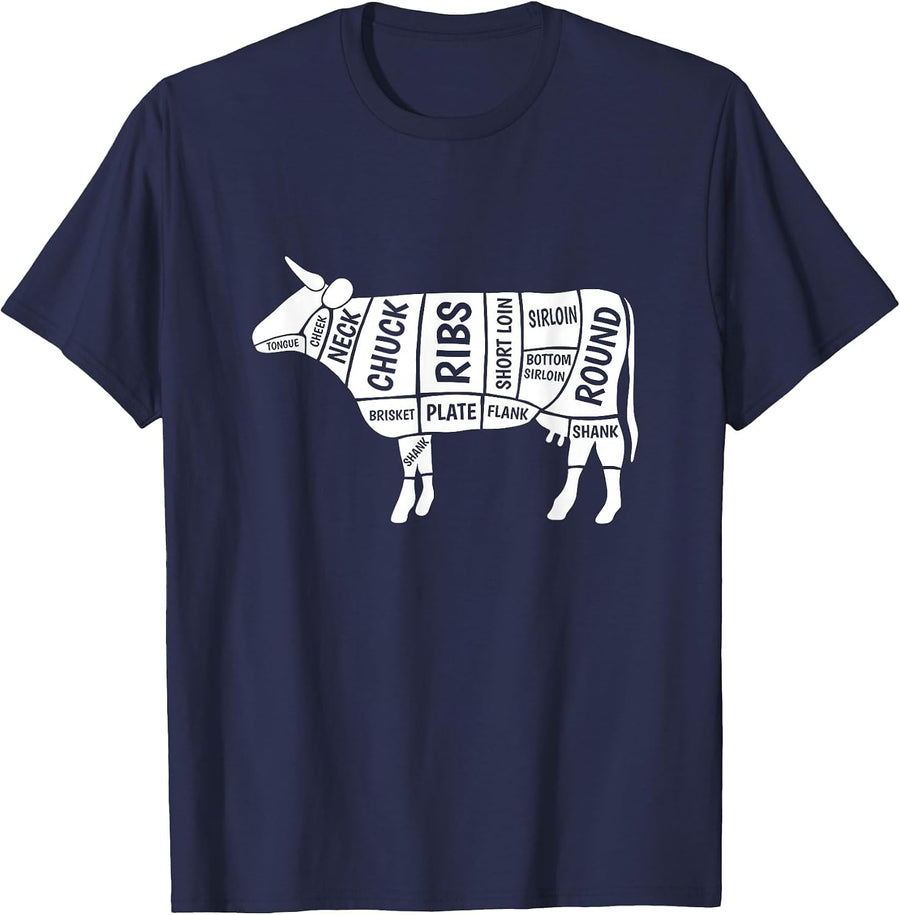 Cow T-Shirt T-Shirt - Navy Blue