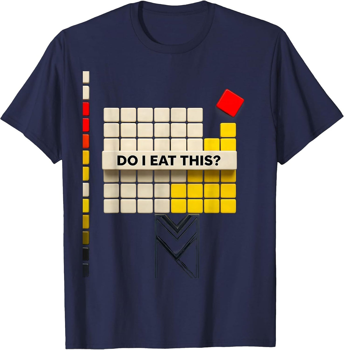 Do I Eat This Funny Periodic Table Science Teacher Humor T-Shirt - Navy Blue