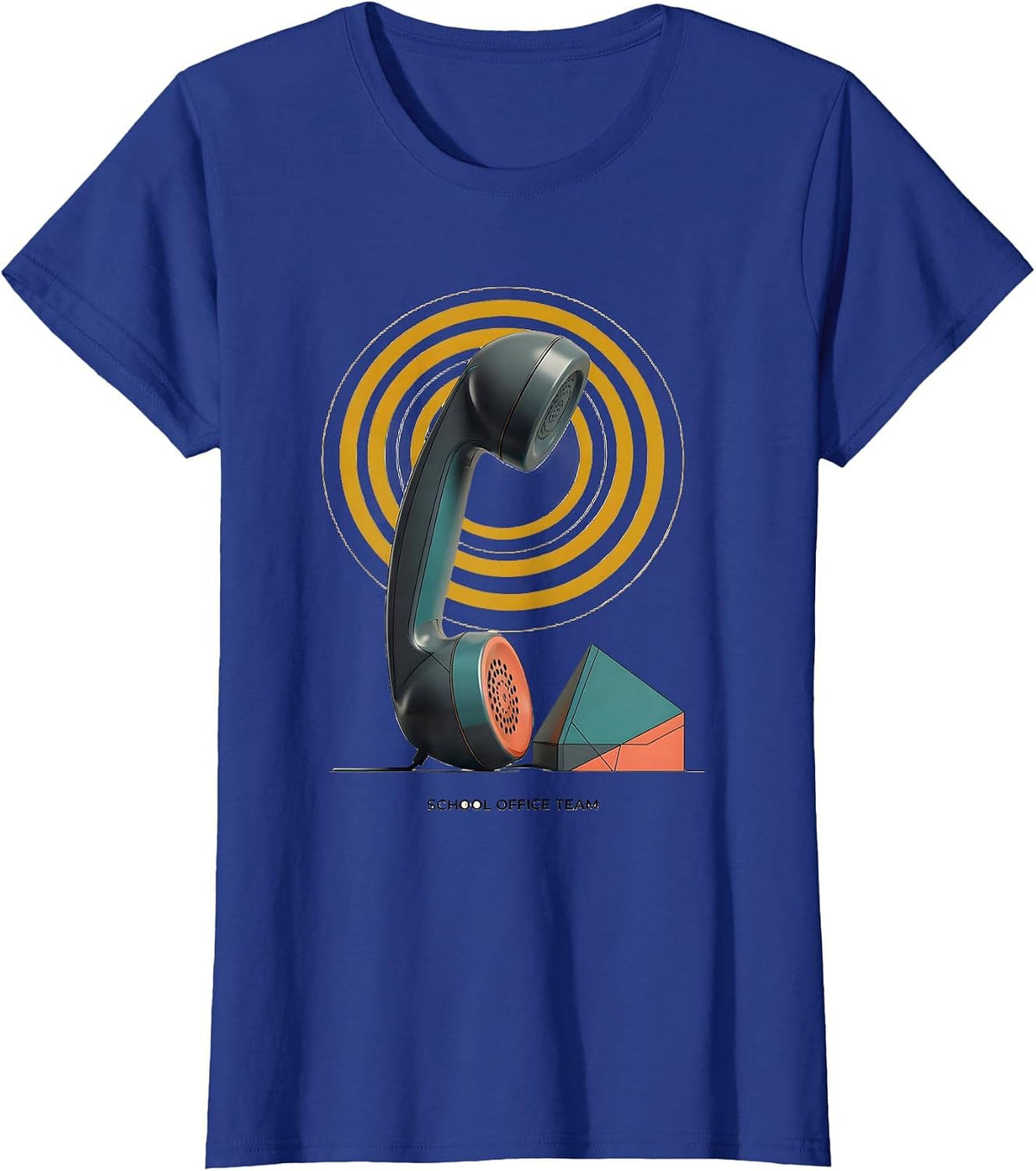Women's School Office Team Midcentury Modern Admin Appreciation T-Shirt - Royal Blue