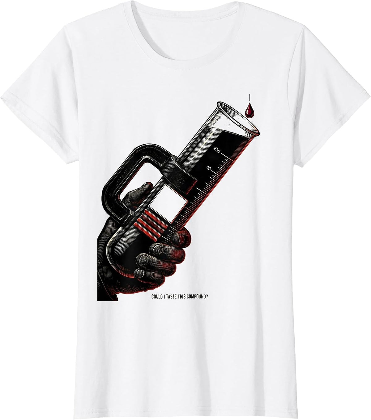Women's Could I Taste This Compound Funny Science Teacher Student T-Shirt - White