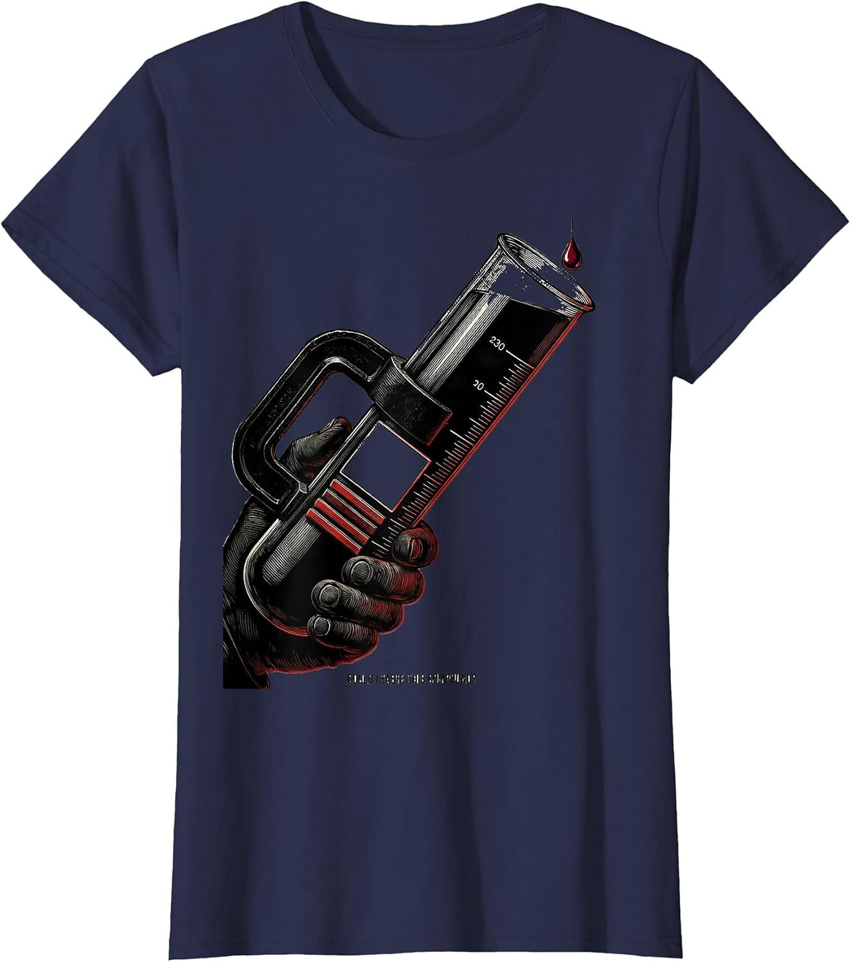 Women's Could I Taste This Compound Funny Science Teacher Student T-Shirt - Navy Blue