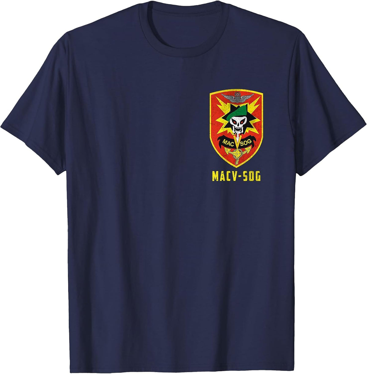MACV-SOG Military Assistance Command Vietnam Veterans Day T-Shirt - Navy Blue
