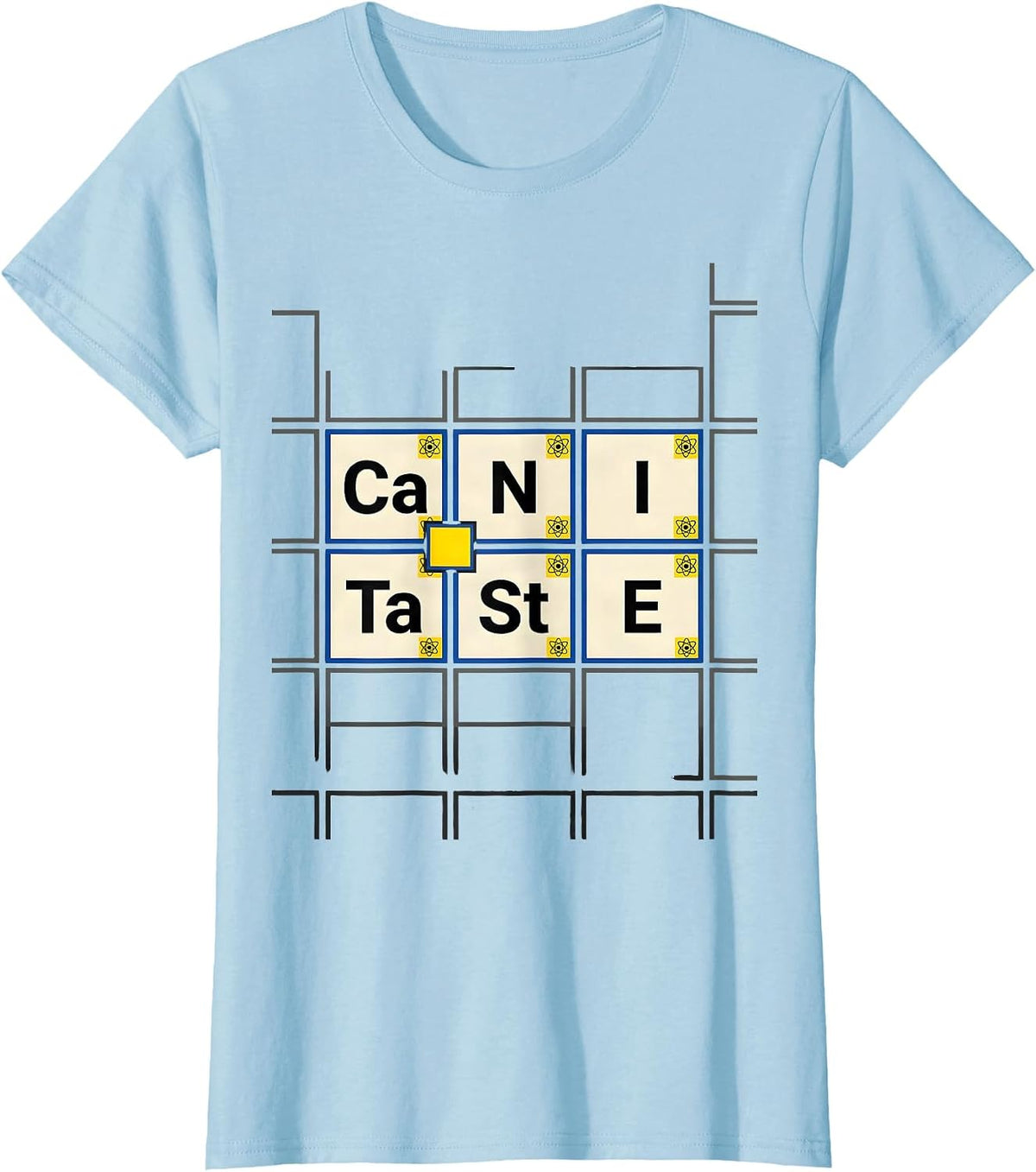 Can I Taste Funny Periodic Table Science Teacher Gift T-Shirt - Baby Blue