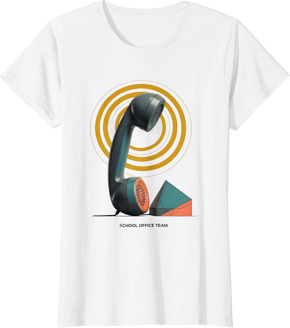 Women's School Office Team Midcentury Modern Admin Appreciation T-Shirt - White