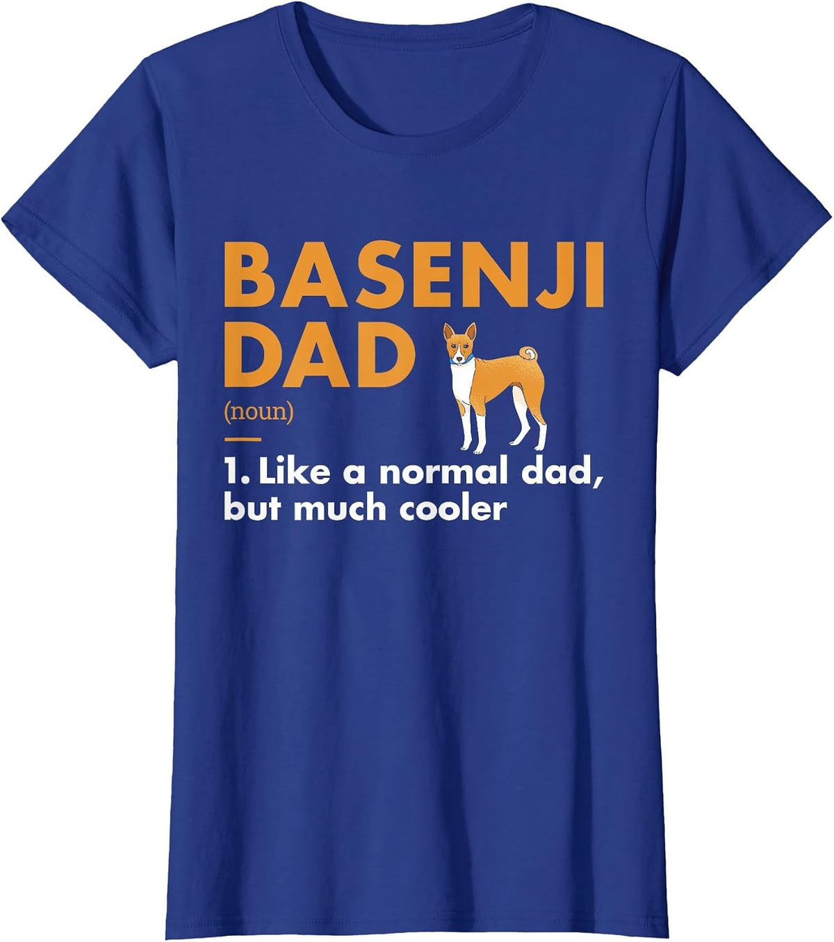 Dog Basenji Dad Definition T-Shirt - Royal Blue