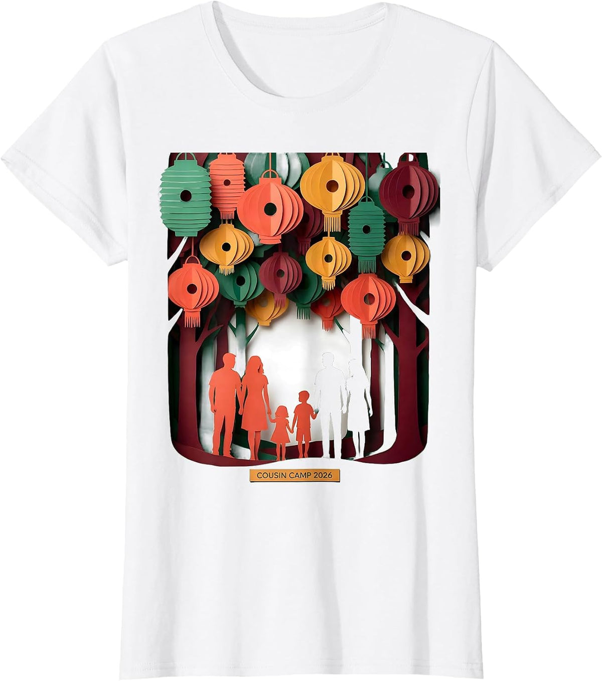 Cousin Camp 2026 Family Matching Camping Crew Vacation T-Shirt - White