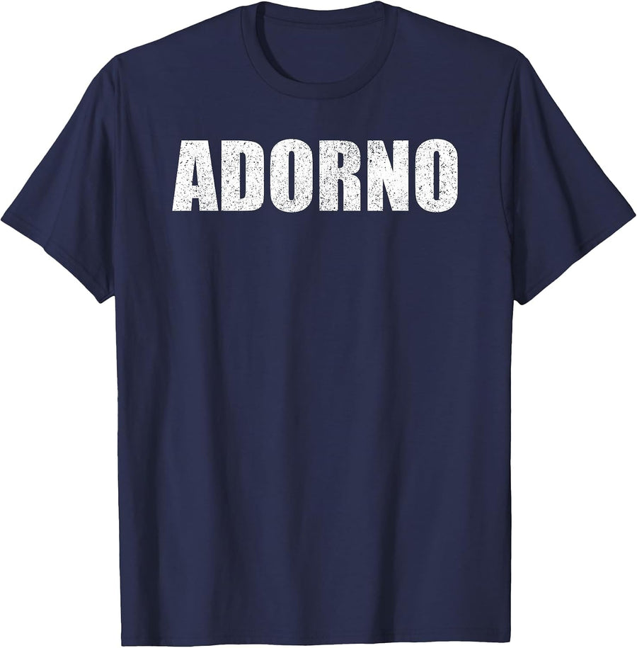 Adorno Surname Retro Hispanic Mexican Spanish Family T-Shirt - Navy Blue