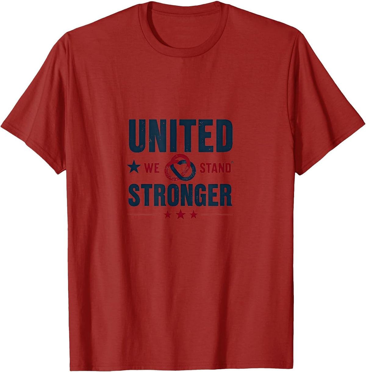 United We Stand Stronger Inauguration 2025 T-Shirt - Cranberry Red