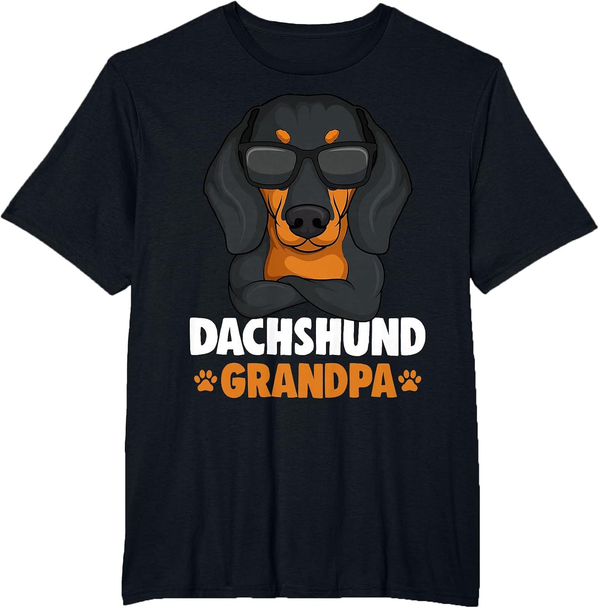 Dachshund Grandpa Weenie Dog Weiner Dog T-Shirt - Black