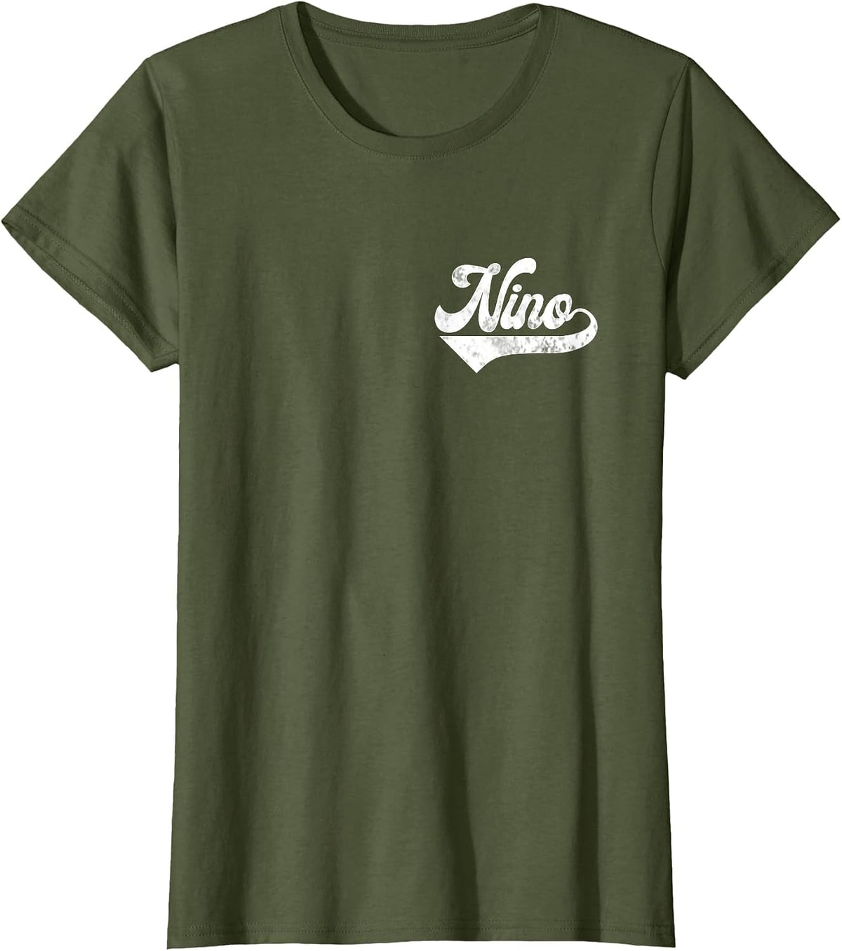 Mens Nino Vintage Retro Father's Day for Papa Godfather T-Shirt - Olive Green