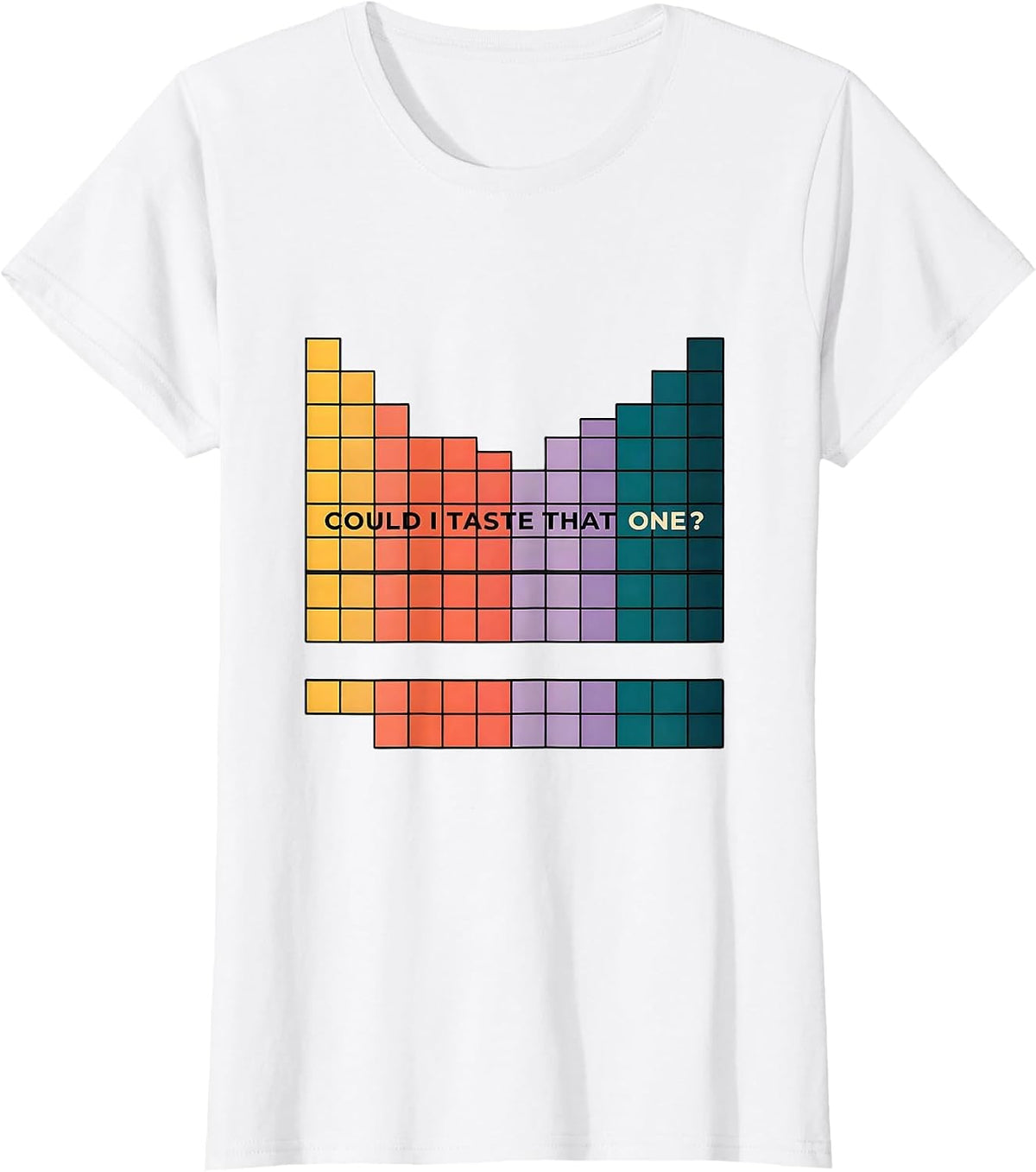 Women's Could I Taste That One Funny Periodic Table Science Teacher T-Shirt - White