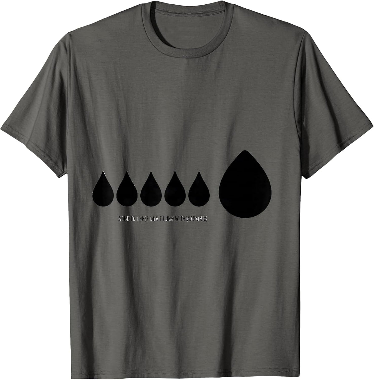 Men's Some Of These Don't Come With Warnings Funny Science Teacher T-Shirt - Asphalt Grey