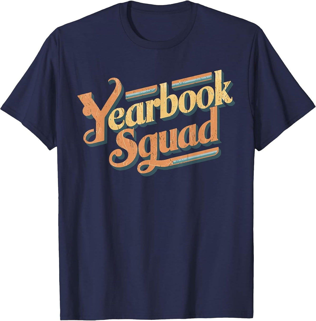 Yearbook Squad T-Shirt - Navy Blue