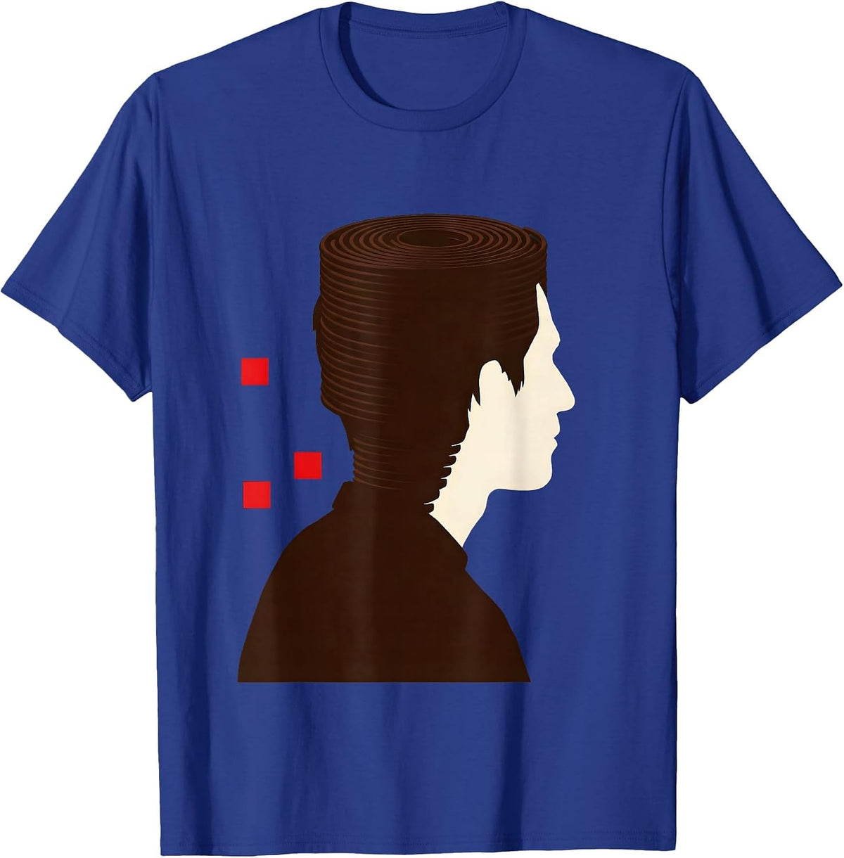 Black Woman Compact Flat Top Coil Pride Unbothered Strength T-Shirt - Royal Blue