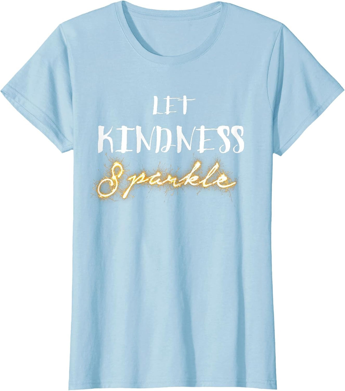 Let Kindness Sparkle! No Bullying School Tshirt - Baby Blue