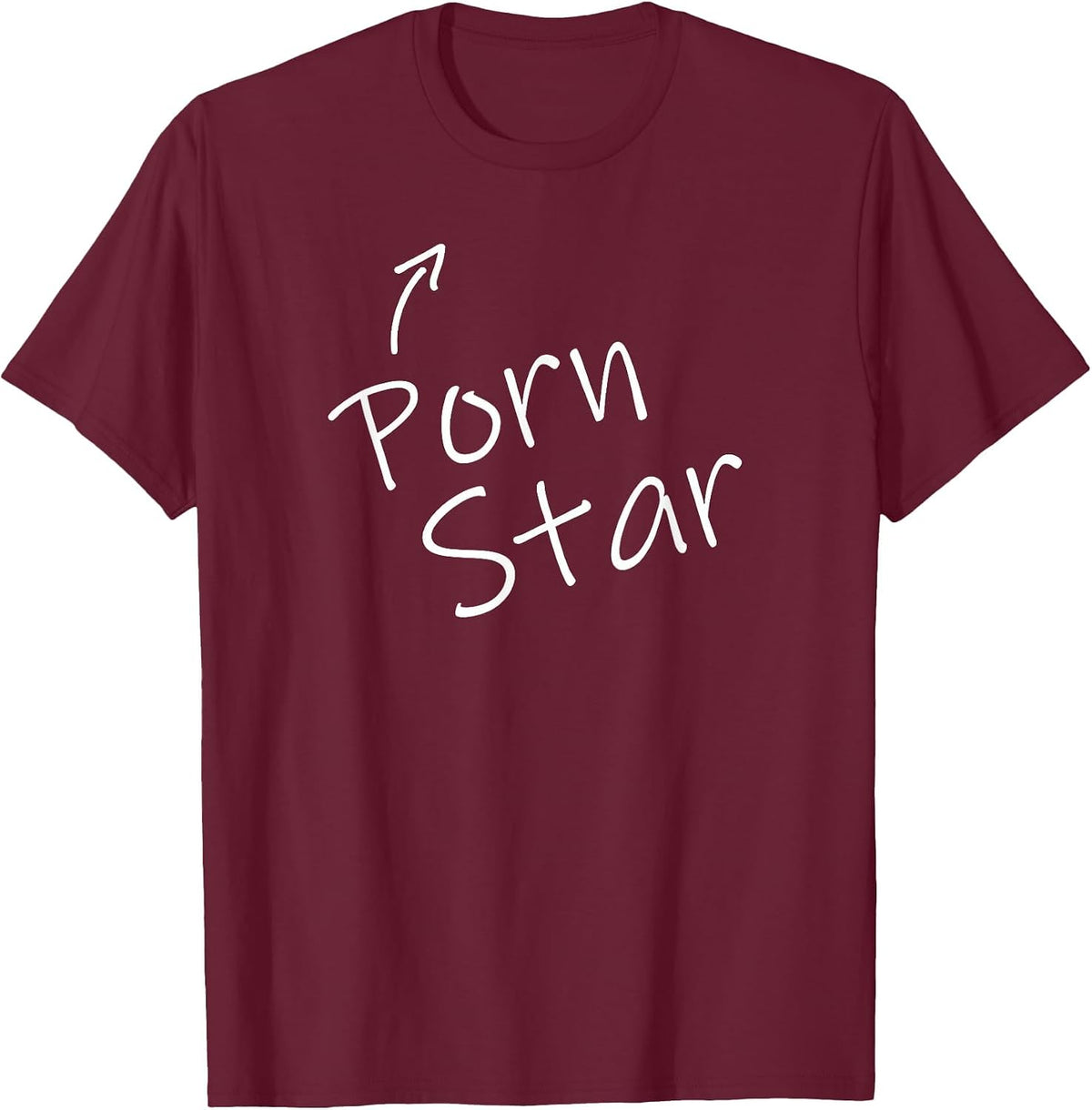 Porn Star Halloween Costume Funny Adult Humor Party Tshirt T-Shirt - Burgundy