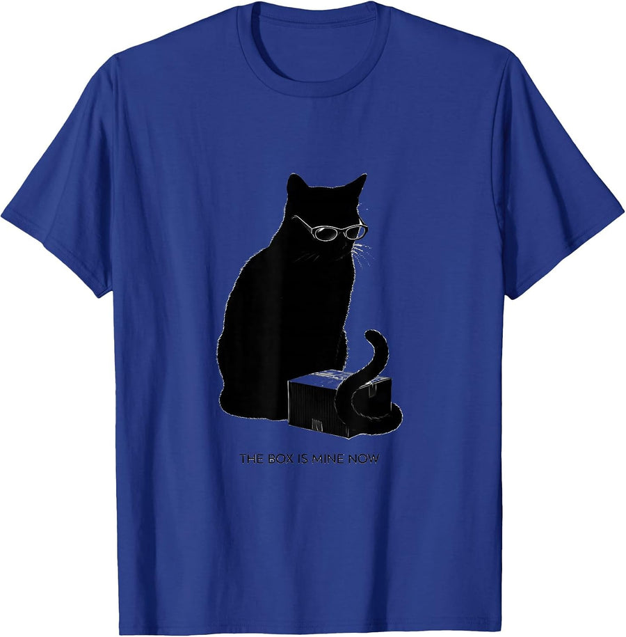 The Box Is Mine Now Funny Schrodingers Cat Quantum Physics T-Shirt - Royal Blue